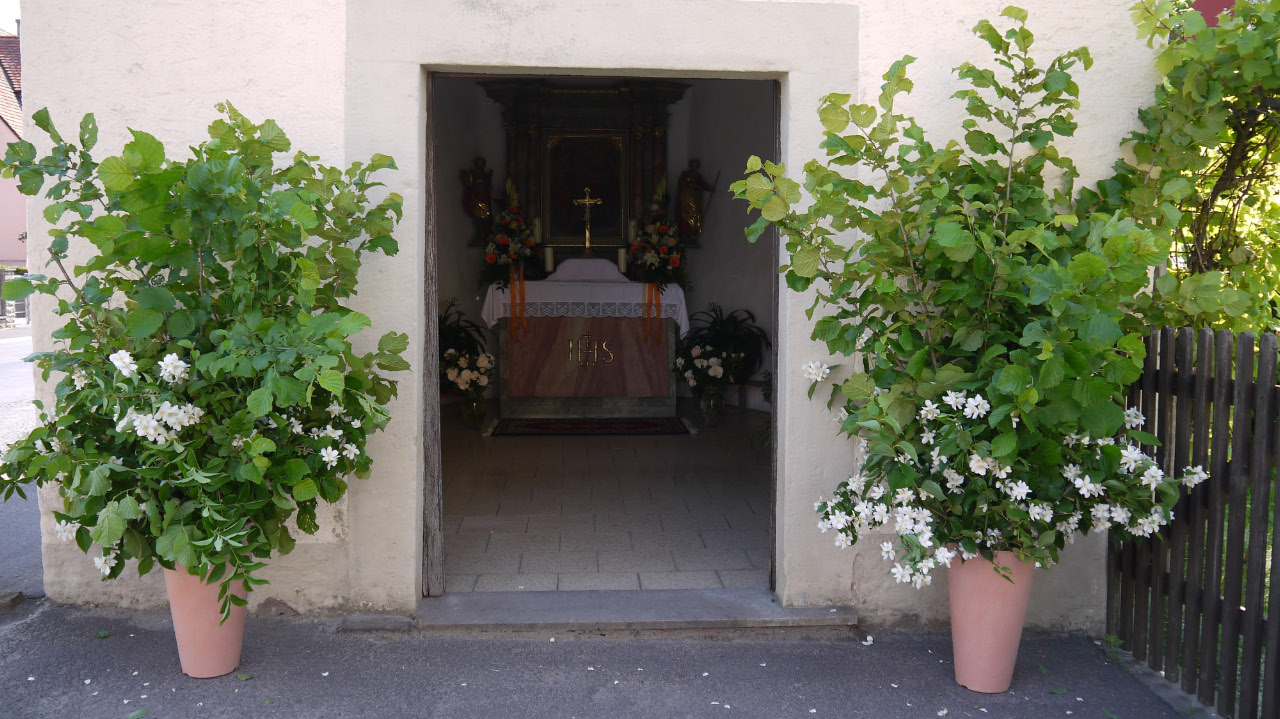 Blick in die Dreifaltigkeitskapelle Fronleichnam 2017
