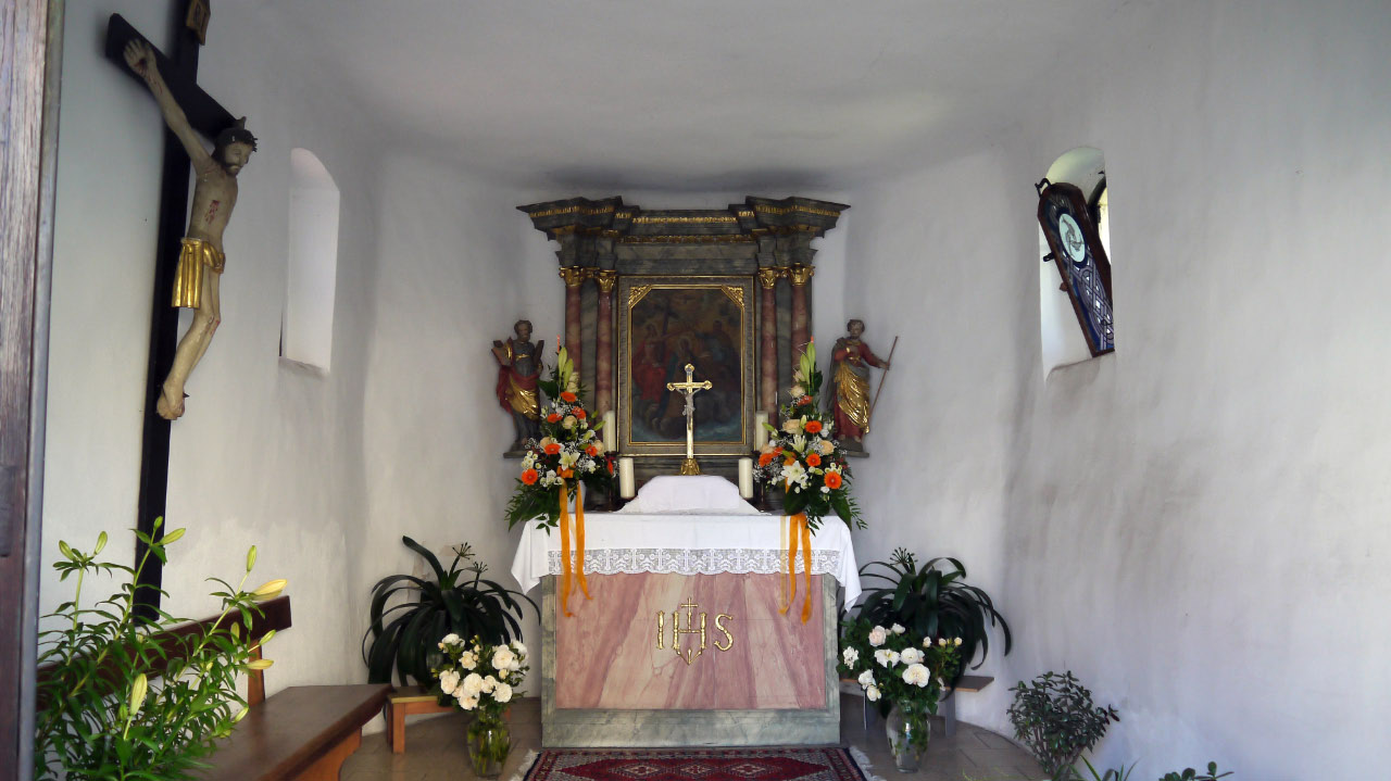 Blick in die Dreifaltigkeitskapelle Fronleichnam 2017