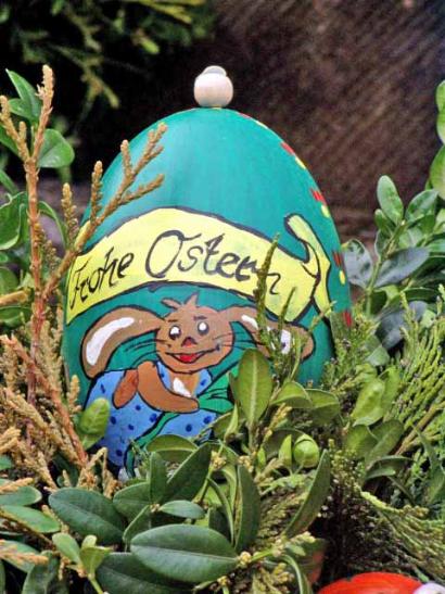 Details des Osterbrunnens in Ebersbrunn Osterbrunnen Ebersbrunn 6
