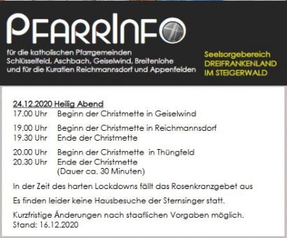 Heilig Abend 2020
