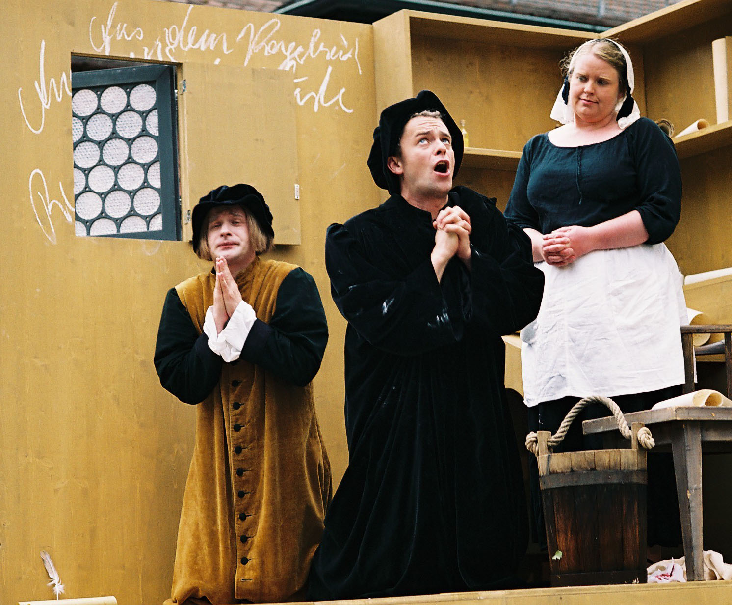 Szene 'Luther' mit Gerald Leiß, Jürgen Brunner und Laurin Singer CALDERON--BISTUMSJUBILÄUM--LUTHER
